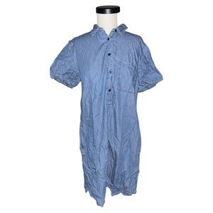 J. Crew Chambray Denim Shirt Dress